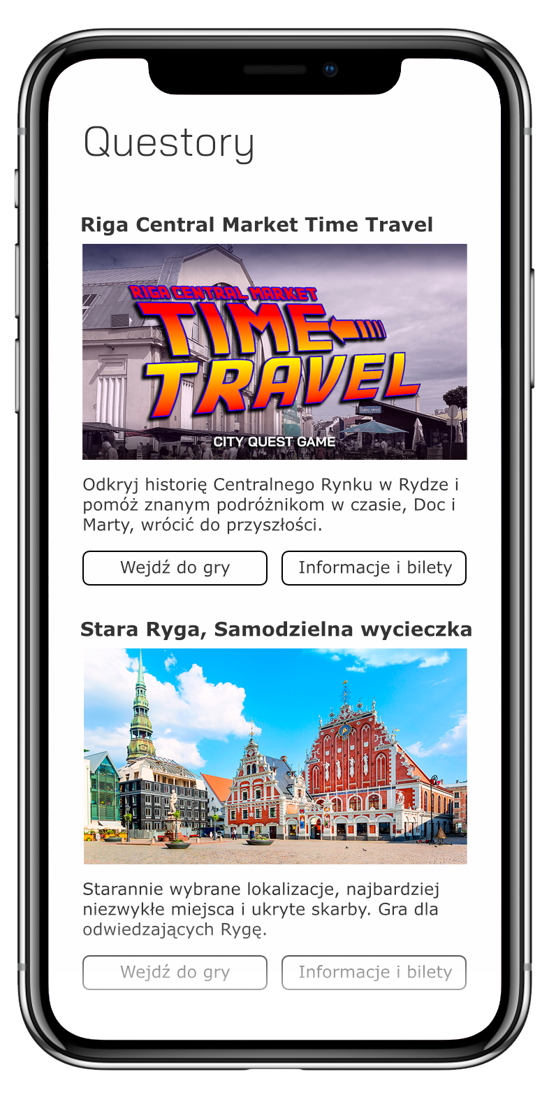 Quest Game Demo — Ekran główny Quest Game Demo — Ekran główny